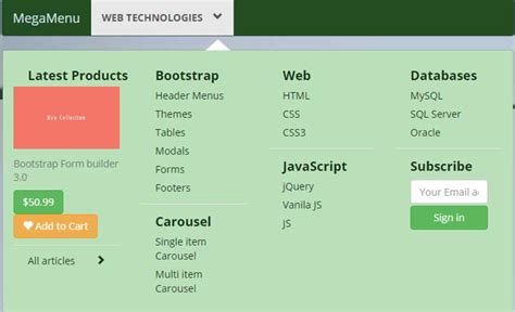 bootstrap megamenu|mdbootstrap/bootstrap.